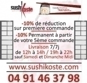 Sushi Koste 04 91 46 37 98   Sushi koste Septèmes et Sushi koste Plan de Cuques